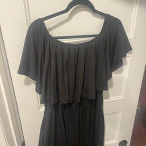 Elegant Black Off-Shoulder Dress